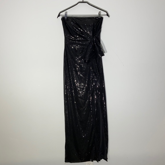 Lulus Glam City Sequin Strapless Maxi Dress - Picture 4 of 16
